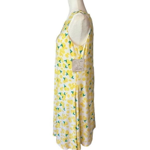 Pappagallo Lemon Print Sleeveless Dress. Size Small. New with Tags!! - Picture 3 of 14